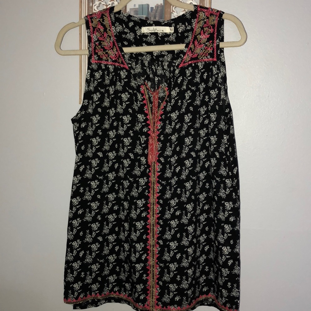 Cute Patterned Tank Top blouse